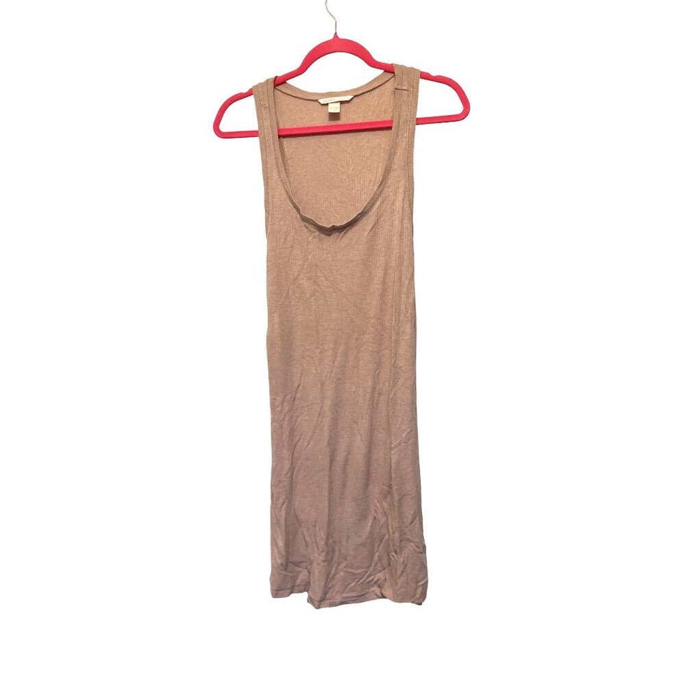 Victorias Secret Soft Mauve Sleeveless Tank Dress L 96% Viscose & 4% Elastane
